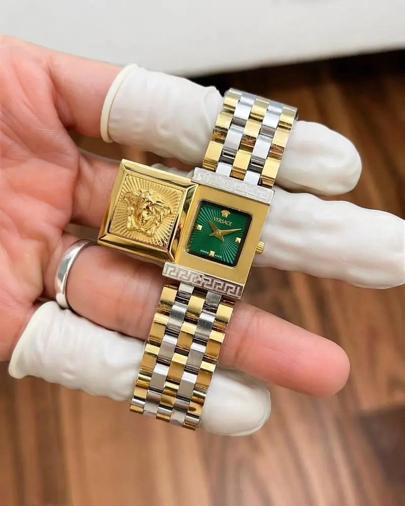 Versace PVD Gold Tone Quartz 1