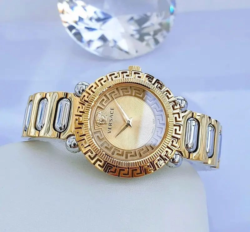 Versace Two-Tone Gold Dial Quartz 3