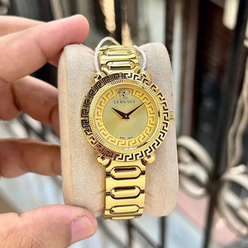 Versace VE6100523 Sunburst Gold Dial 3
