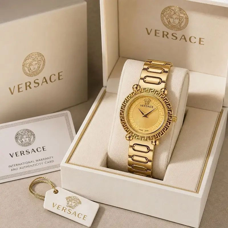 Versace VE6100523 Sunburst Gold Dial 5