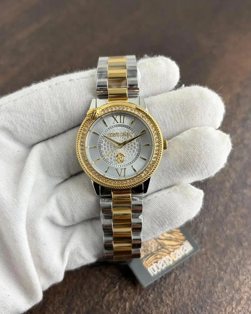 Roberto Cavalli Lucente Analog White Dial 1