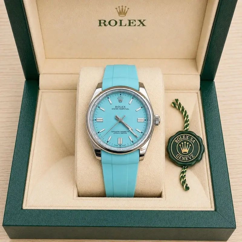 Rolex oyster perpetual tiffany blue edition 1