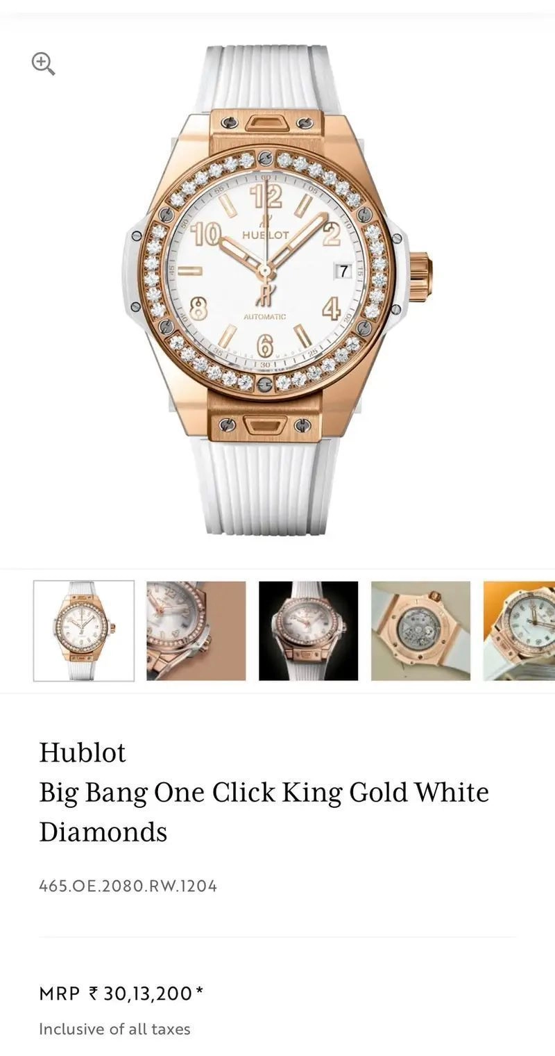 Hublot Big Bang One Click King White Diamond Dial 3