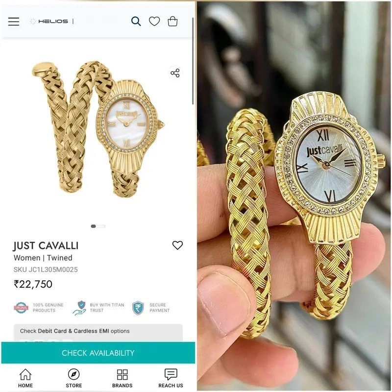 Just Cavalli Twined Coil White Dial 2