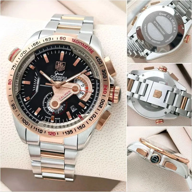 Tag Heuer Calibre 36 Black Racing Dial Chronograph 1