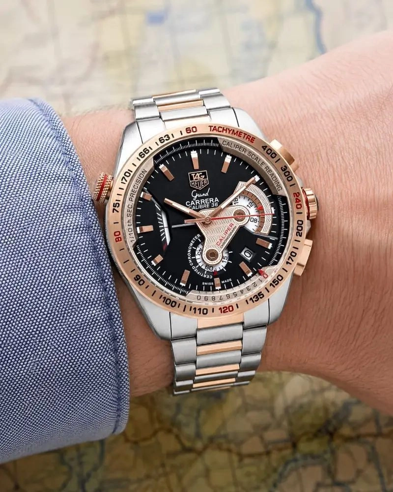 Tag Heuer Calibre 36 Black Racing Dial Chronograph 4
