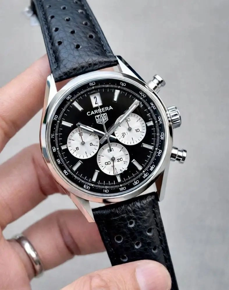 Tag Heuer Carrera Black & White Chronograph 4