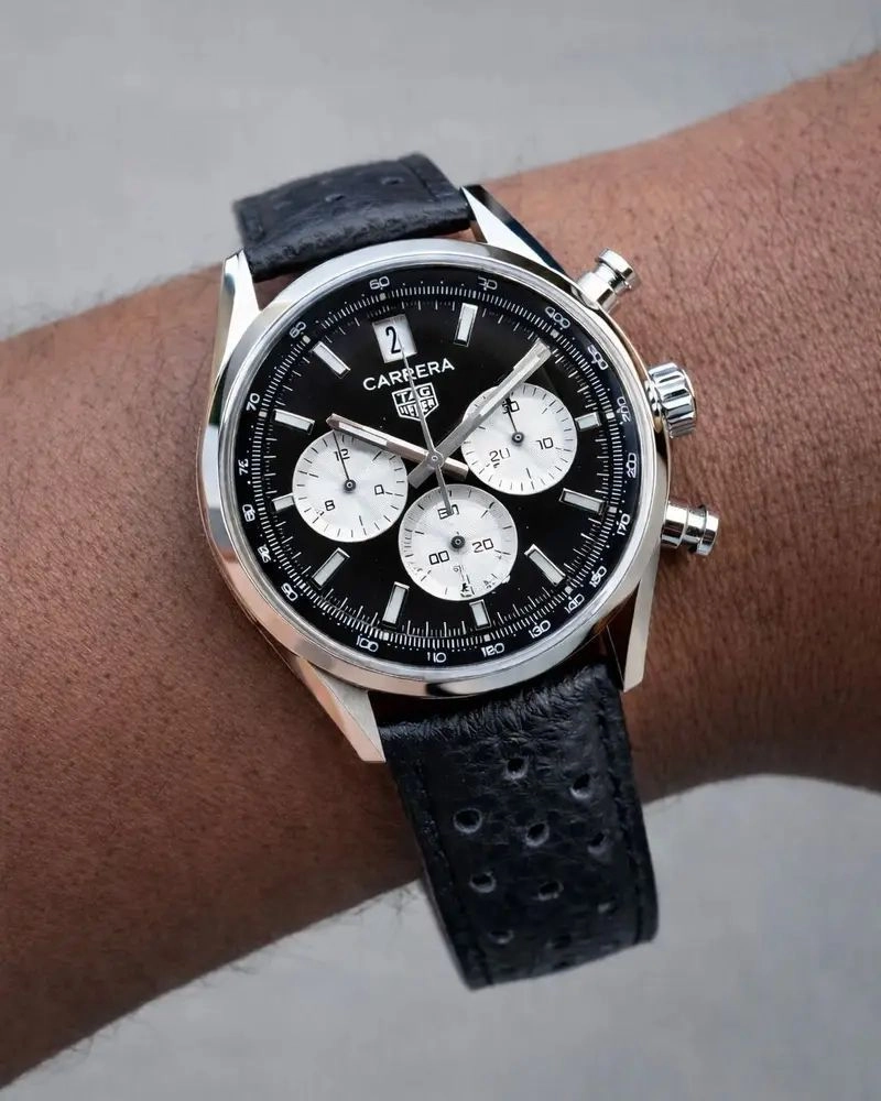 Tag Heuer Carrera Black Panda Dial Chronograph 3