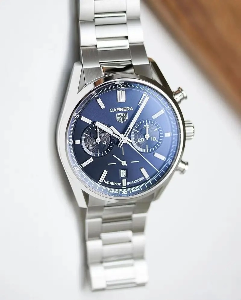 Tag Heuer Carrera Blue Dial Chronograph 4