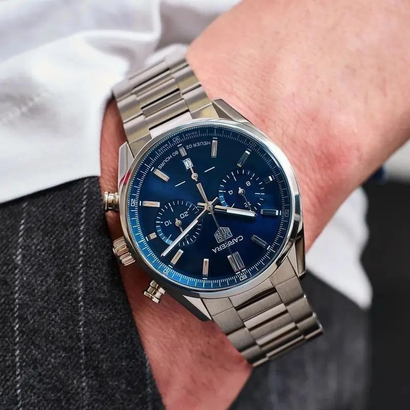 Tag Heuer Carrera Blue Dial Chronograph 6