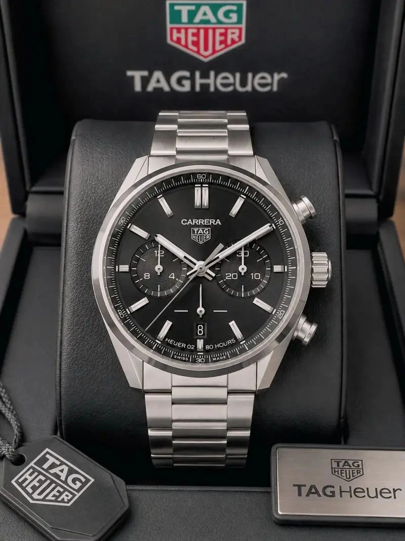 Tag Heuer Carrera Bold Black Dial Quartz 2