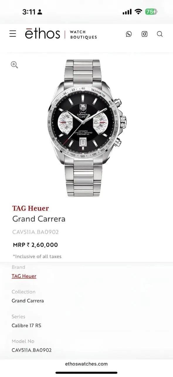 Tag Heuer Carrera Calibre 17 2