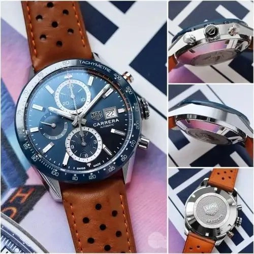Tag Heuer Carrera Chronograph Blue Dial 1