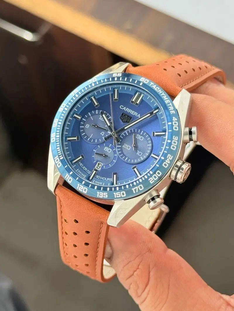 Tag Heuer Carrera Chronograph Blue Dial 3