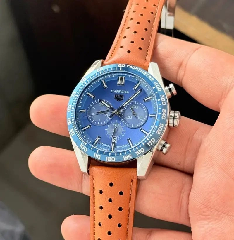Tag Heuer Carrera Chronograph Blue Dial 5