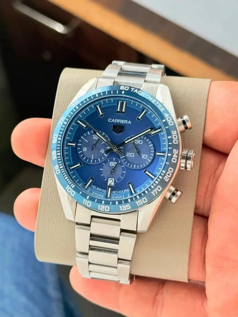 Tag Heuer Carrera Chronograph Green Dial 3