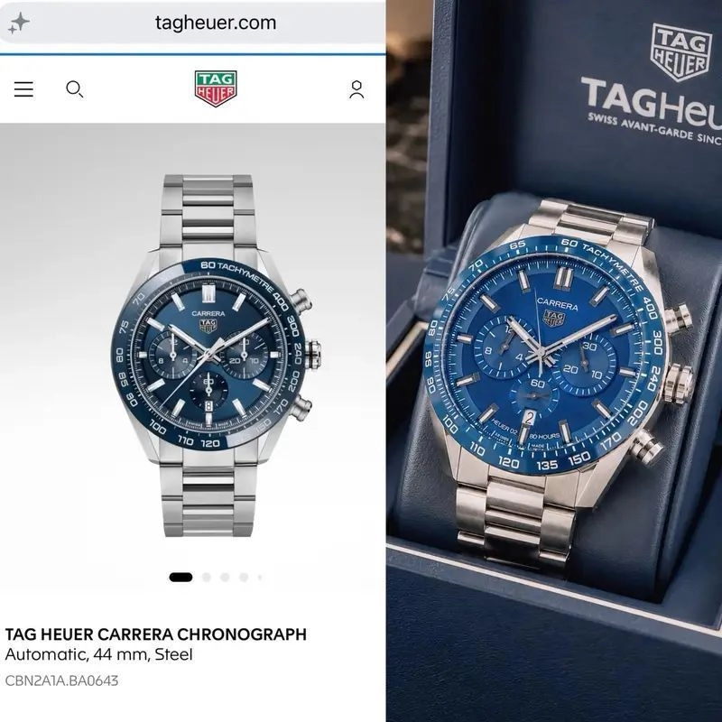 Tag Heuer Carrera Chronograph Green Dial 6