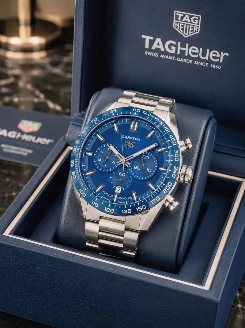 Tag Heuer Carrera Chronograph Green Dial 7