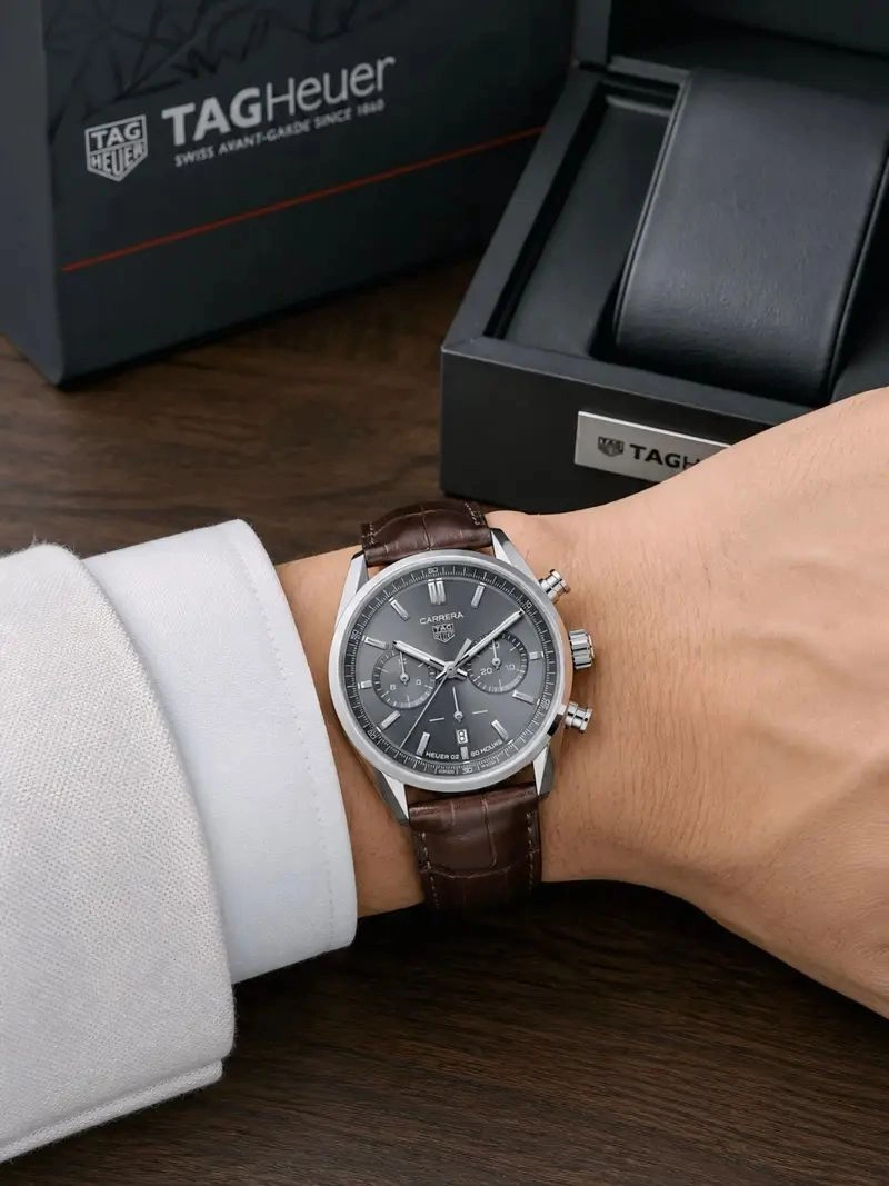 TAG Heuer Carrera Chronograph Grey Dial 3