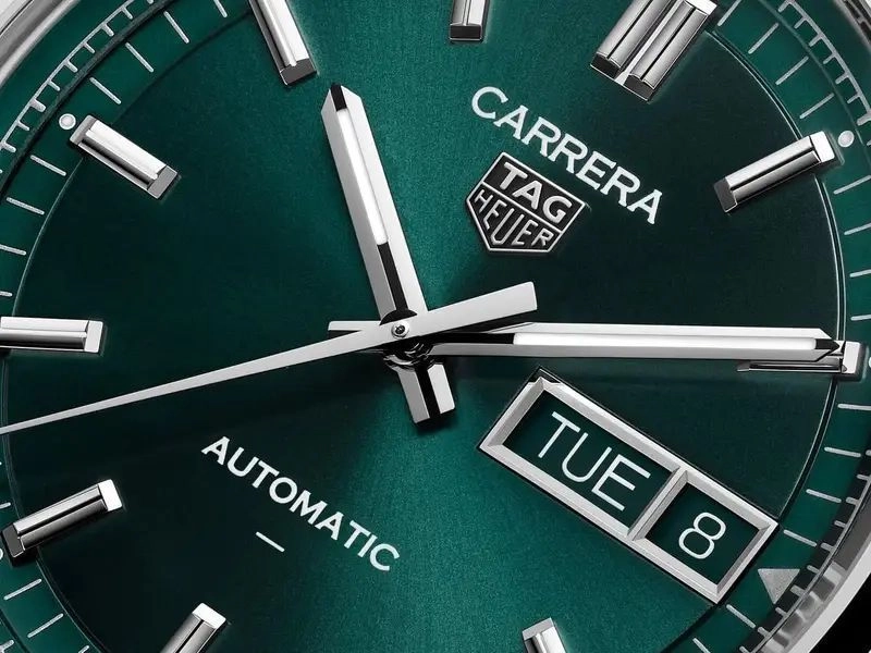 Tag Heuer Carrera Day-Date Green Dial 6