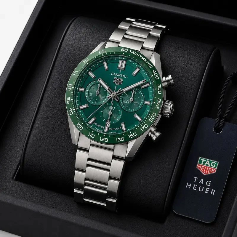 Tag Heuer Carrera Green Dial 1