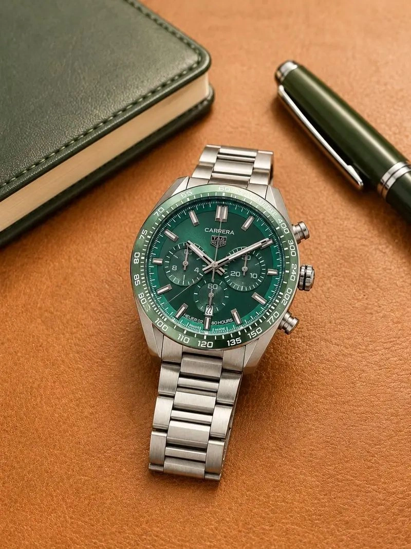 Tag Heuer Carrera Green Dial 2