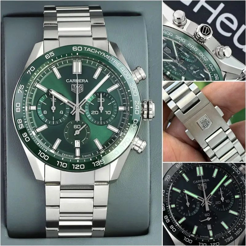 Tag Heuer Carrera Green Dial 3