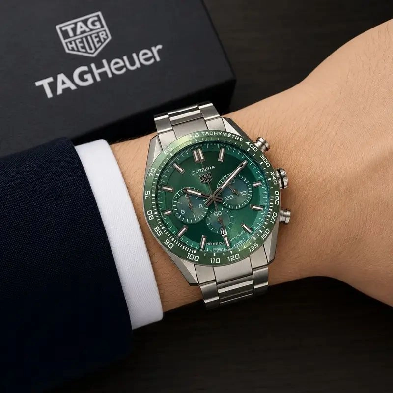 Tag Heuer Carrera Green Dial 5