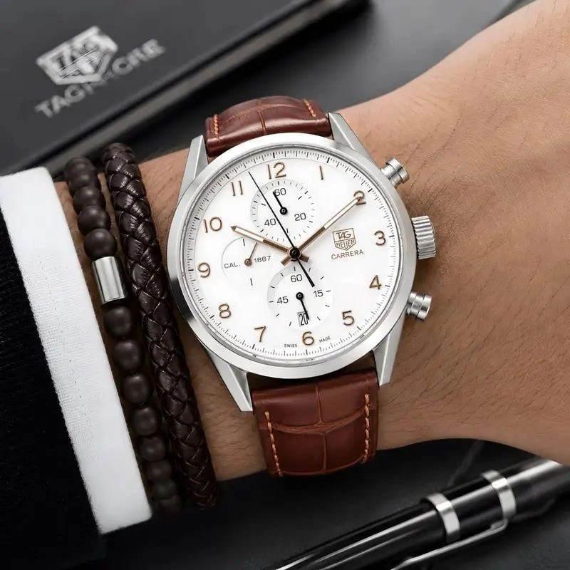 Tag Heuer Carrera Heritage White Dial 4