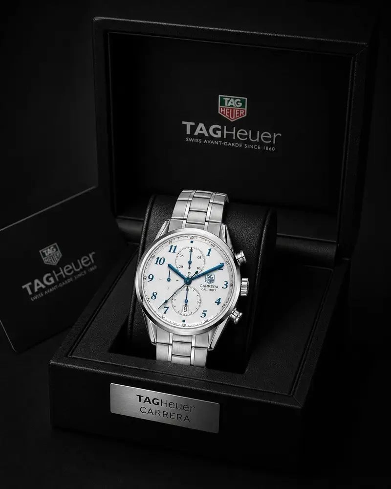 Tag Heuer Carrera Heritage White Dial Chronograph 3