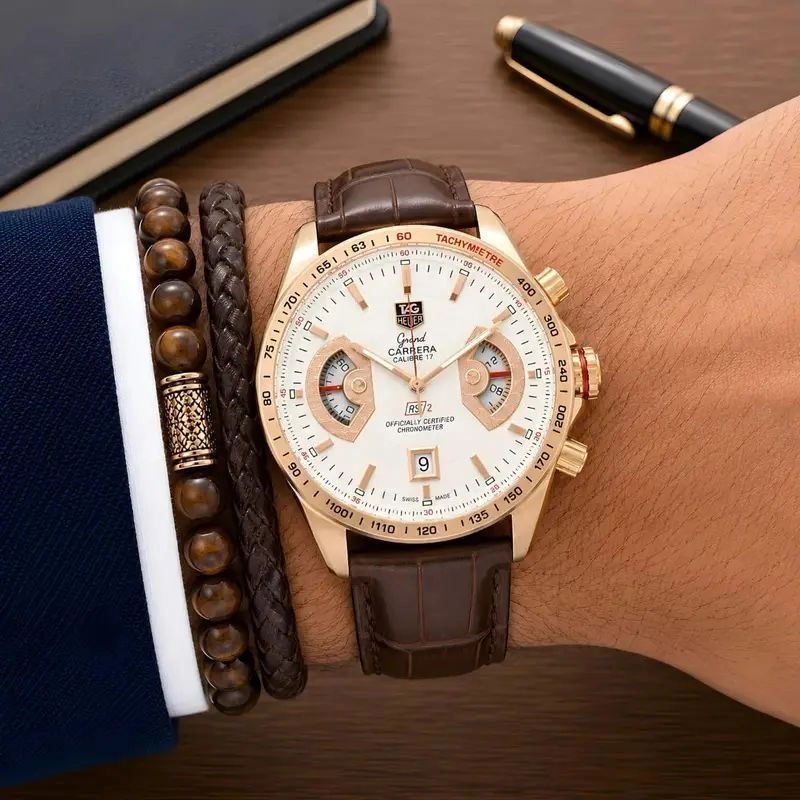 Tag Heuer Carrera Multifunction White Dial 1