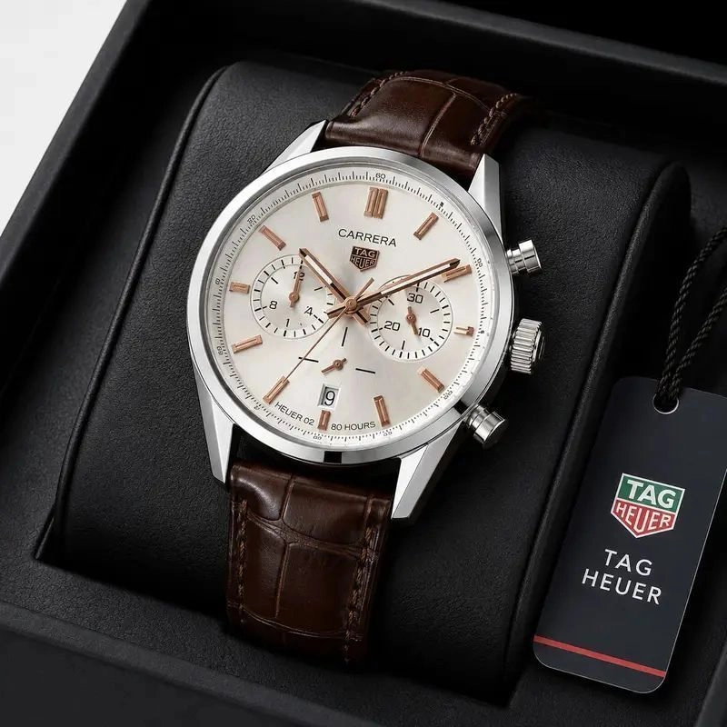 Tag Heuer Carrera White Quartz Chronograph 1