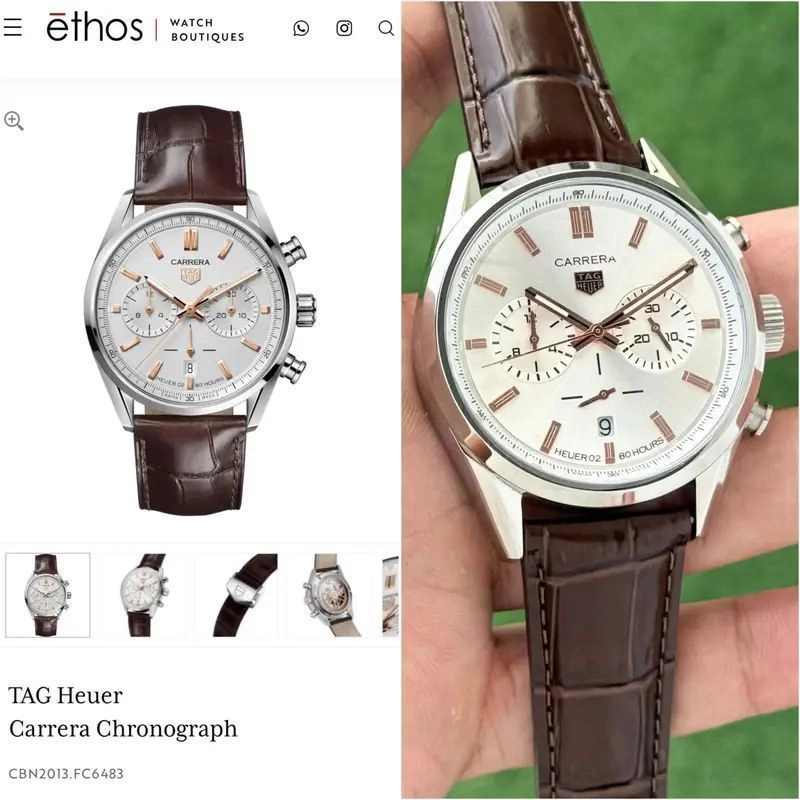 Tag Heuer Carrera White Quartz Chronograph 3