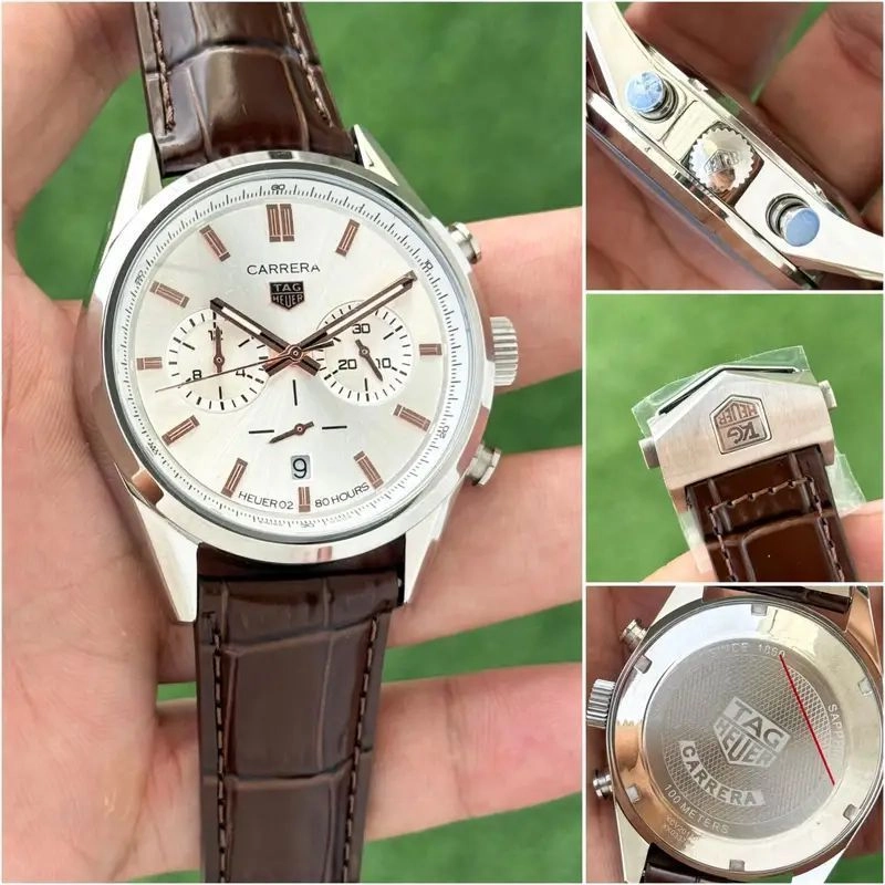 Tag Heuer Carrera White Quartz Chronograph 5