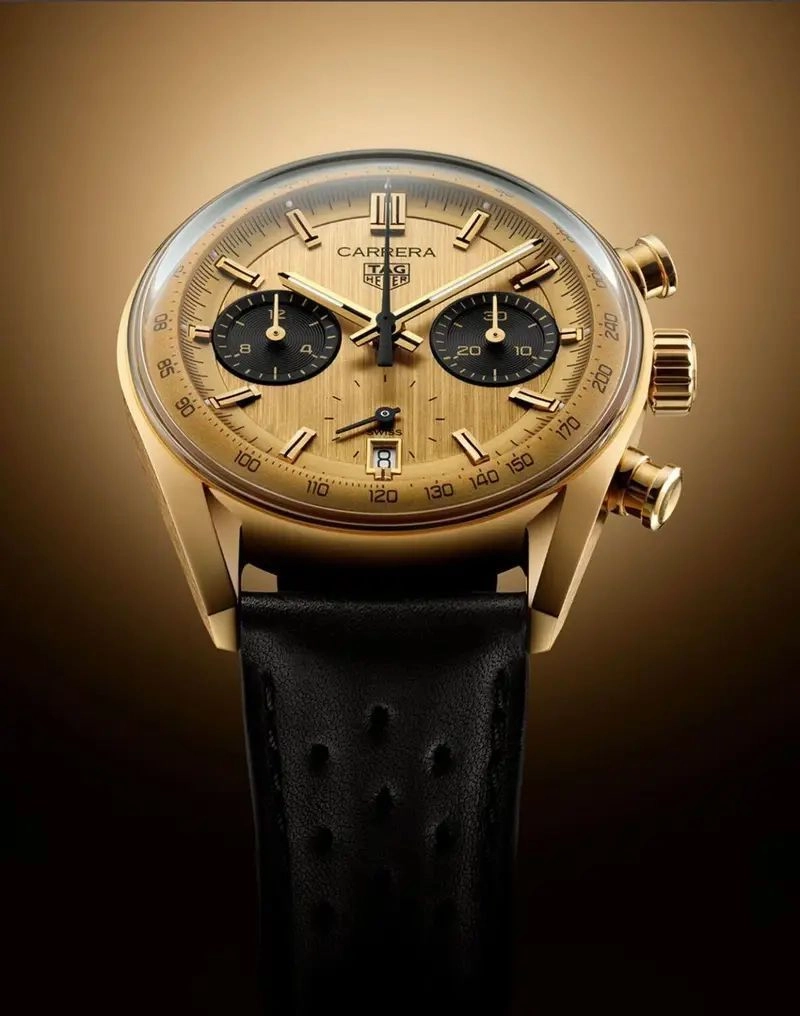 Tag Heuer Carrera Yellow Dial Chronograph 2
