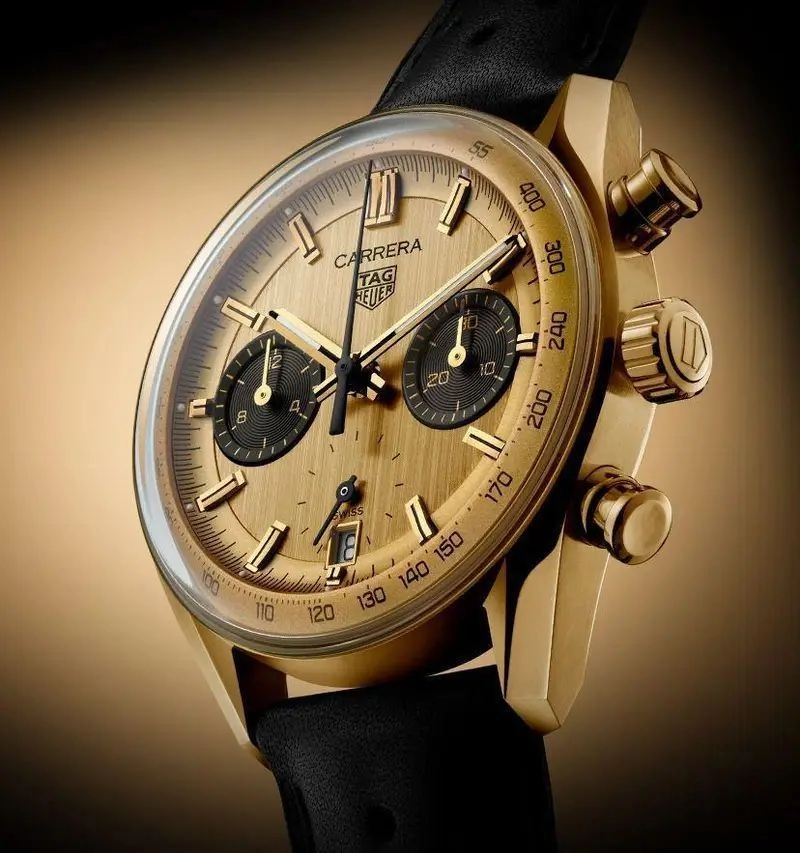 Tag Heuer Carrera Yellow Dial Chronograph 3
