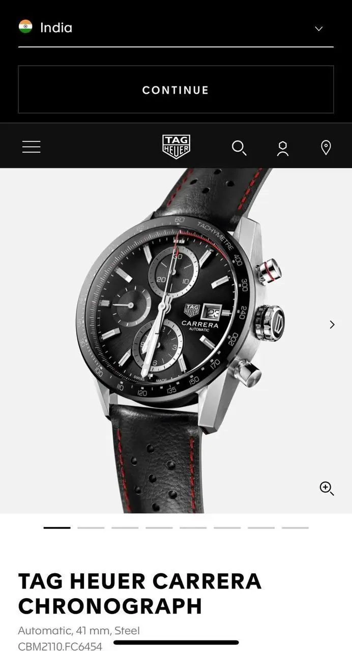 Tag Heuer Dark Black Dial 2