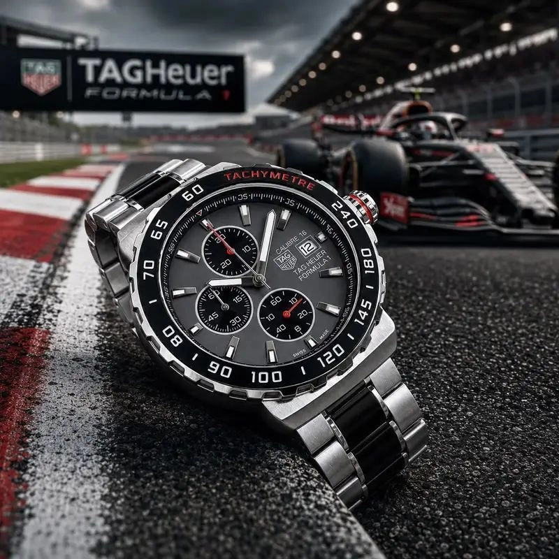Tag Heuer Formula 1 Grey & Black Chronograph 3