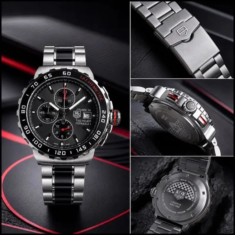 Tag Heuer Formula 1 Grey & Black Chronograph 5