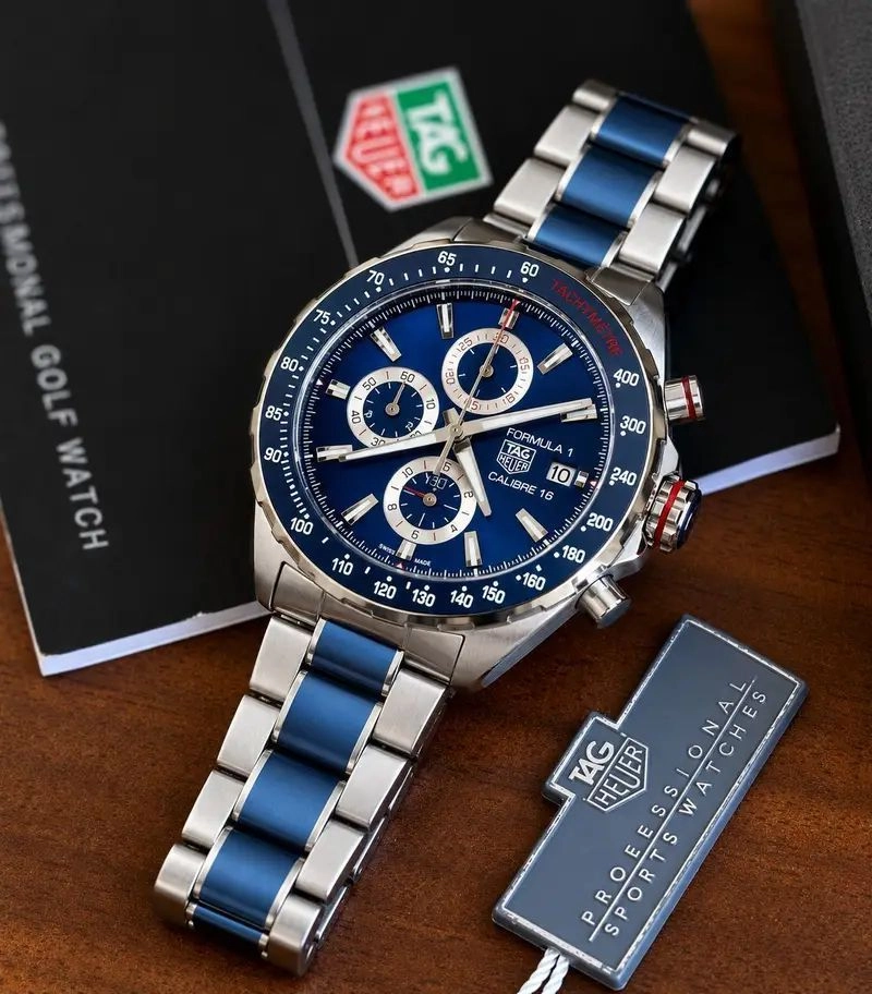 Tag Heuer Formula 1 Gulf Edition Blue Chronograph 2