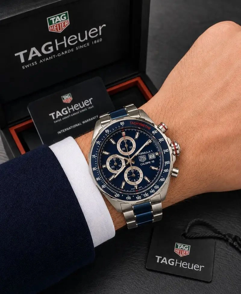 Tag Heuer Formula 1 Gulf Edition Blue Chronograph 3