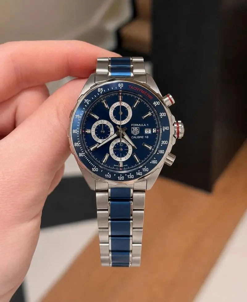 Tag Heuer Formula 1 Gulf Edition Blue Chronograph 4