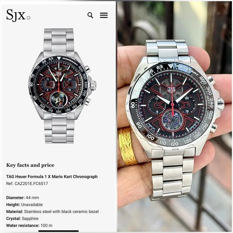 TAG Heuer Formula 1 Mario Kart Silver Chronograph 2
