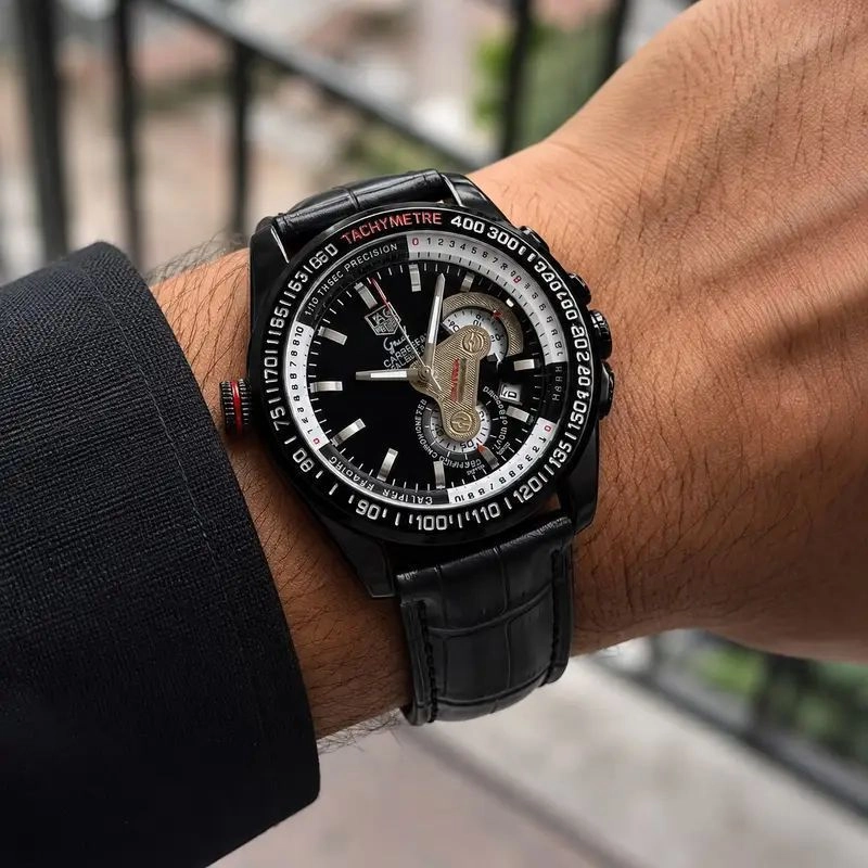 Tag Heuer Grand Carrera Black Date Display Chronograph 2