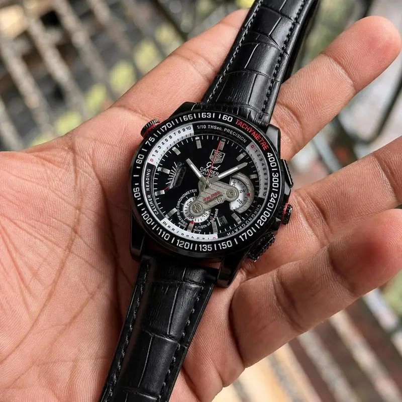 Tag Heuer Grand Carrera Black Date Display Chronograph 3