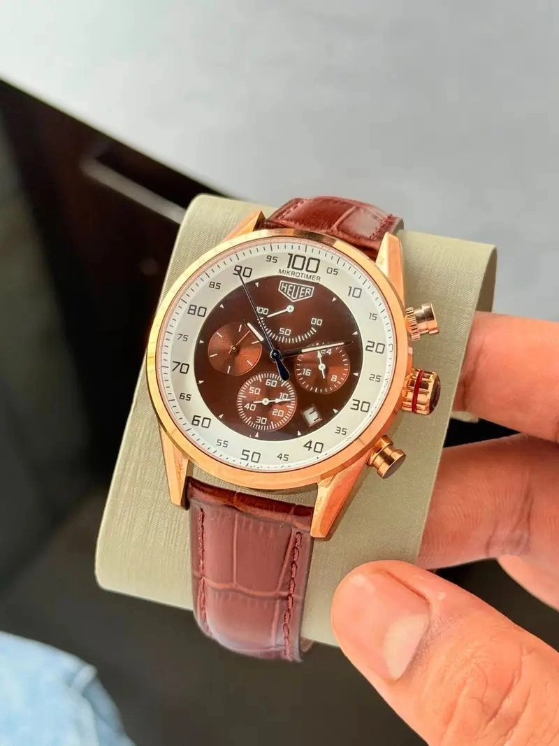Tag Heuer Mikrograph Brown Chronograph 1