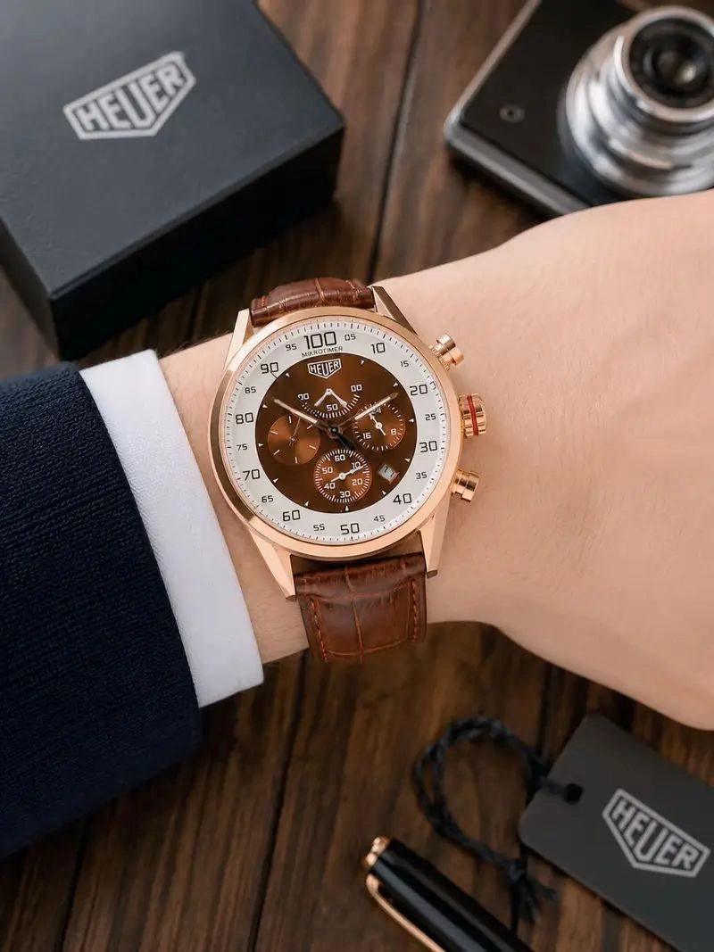 Tag Heuer Mikrograph Brown Chronograph 2