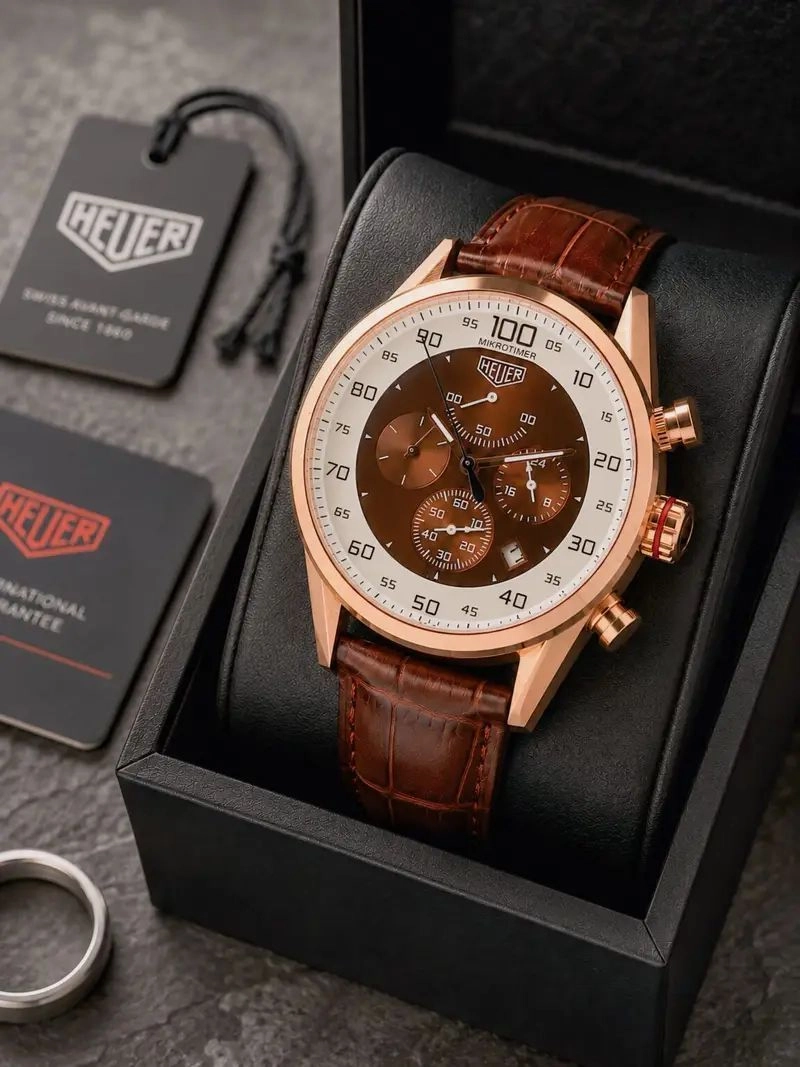 Tag Heuer Mikrograph Brown Chronograph 3