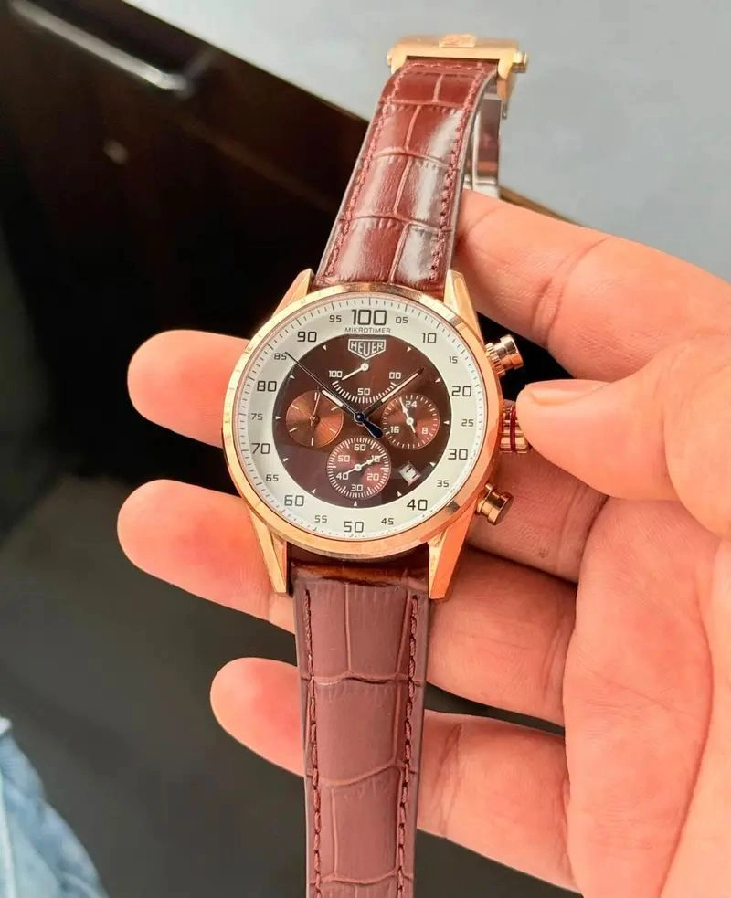 Tag Heuer Mikrograph Brown Chronograph 4