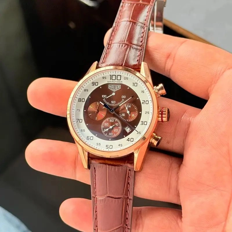 Tag Heuer Mikrograph Brown Chronograph 6